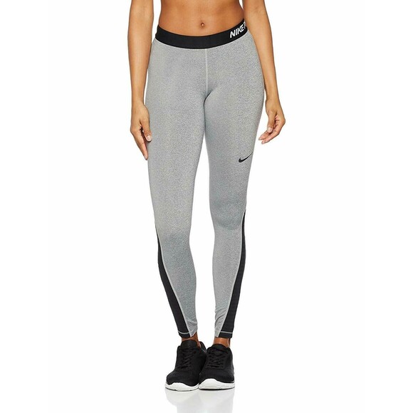 Nike Women's PRO Warm Training Tights in Heather Gray Size SMALL - Picture 6 of 6